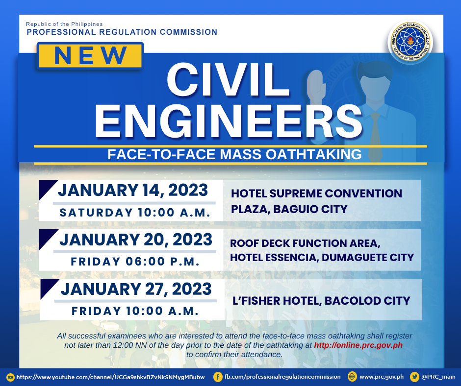 FaceToFace Oathtaking of the New Civil Engineers Professional